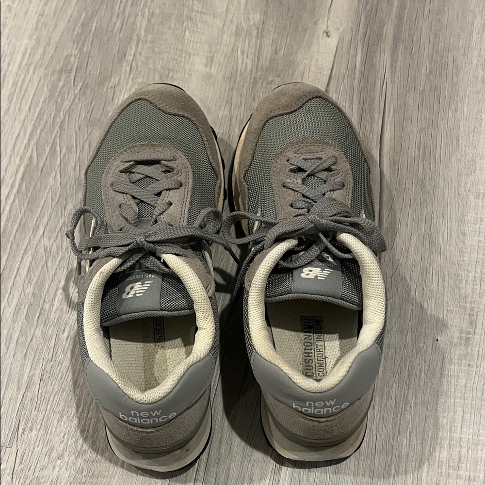 New Balance Womens Gray and Cream Sneakers